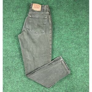 Levis Womens Size 11‎ S 550 Relaxed Fit Tapered Leg Jeans Green Denim